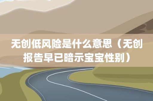 无创低风险是什么意思（无创报告早已暗示宝宝性别）