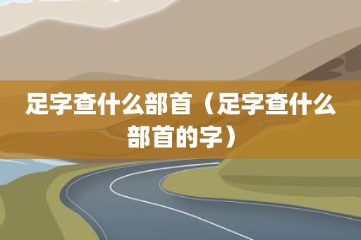 足字查什么部首(足字查什么部首的字)