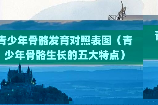 青少年骨骼发育对照表图（青少年骨骼生长的五大特点）