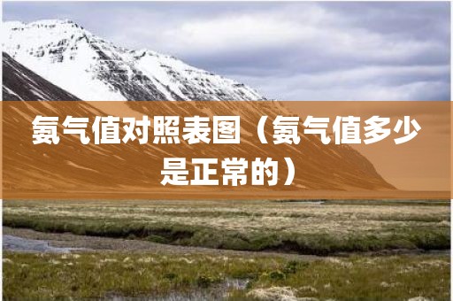 氨气值对照表图（氨气值多少是正常的）