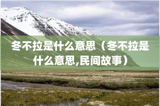冬不拉是什么意思（冬不拉是什么意思,民间故事）