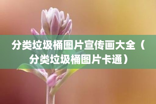 分类垃圾桶图片宣传画大全（分类垃圾桶图片卡通）