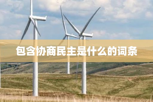 包含协商民主是什么的词条