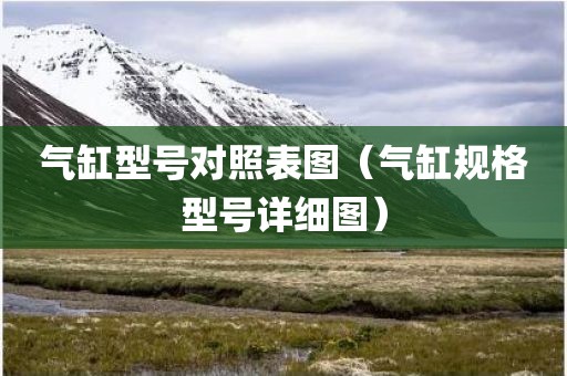 气缸型号对照表图（气缸规格型号详细图）