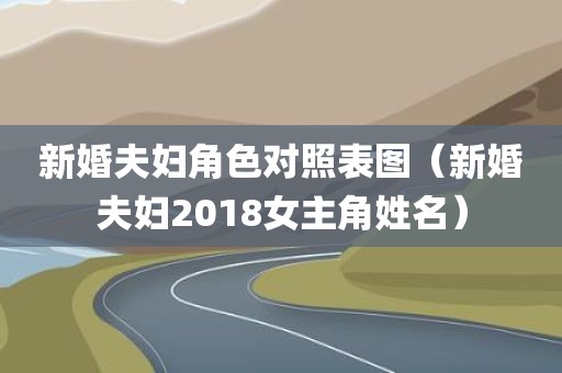 新婚夫妇角色对照表图（新婚夫妇2018女主角姓名）