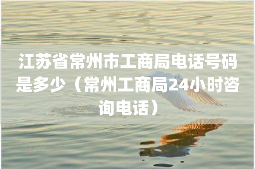 江苏省常州市工商局电话号码是多少（常州工商局24小时咨询电话）