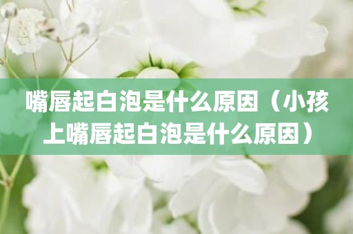 嘴唇起白泡是什么原因（小孩上嘴唇起白泡是什么原因）