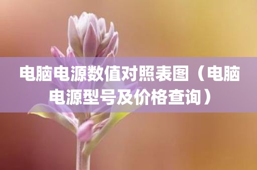电脑电源数值对照表图（电脑电源型号及价格查询）