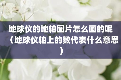 地球仪的地轴图片怎么画的呢（地球仪轴上的数代表什么意思）