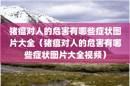 猪瘟对人的危害有哪些症状图片大全（猪瘟对人的危害有哪些症状图片大全视频）