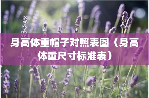 身高体重帽子对照表图（身高体重尺寸标准表）