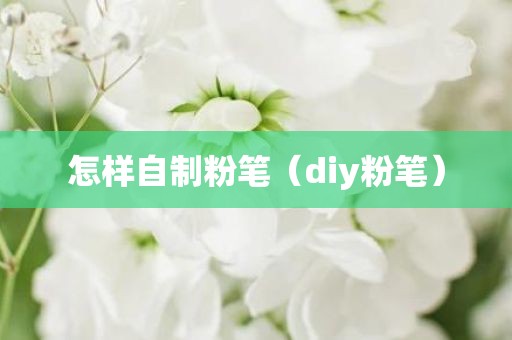 怎样自制粉笔（diy粉笔）