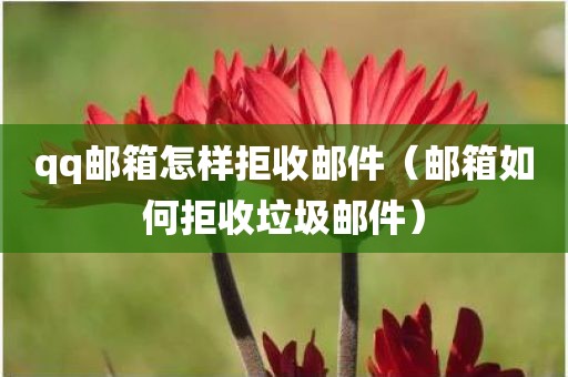 qq邮箱怎样拒收邮件（邮箱如何拒收垃圾邮件）