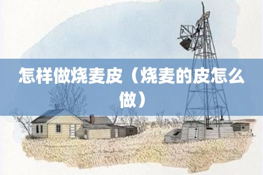 怎样做烧麦皮（烧麦的皮怎么做）