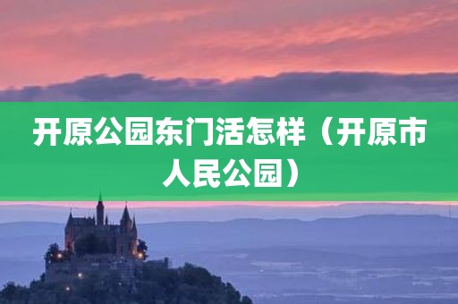 开原公园东门活怎样（开原市人民公园）