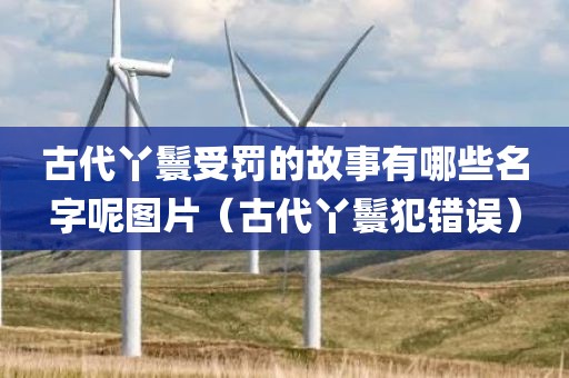 古代丫鬟受罚的故事有哪些名字呢图片（古代丫鬟犯错误）