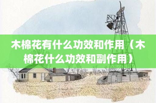 木棉花有什么功效和作用（木棉花什么功效和副作用）
