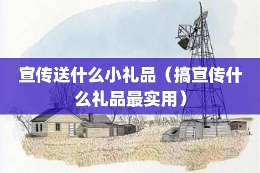 宣传送什么小礼品（搞宣传什么礼品最实用）