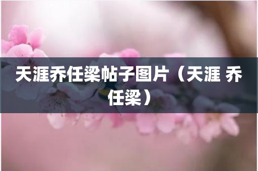 天涯乔任梁帖子图片(天涯 乔任梁) 天涯乔任梁帖子图片(天涯 乔任梁)