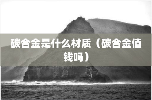 碳合金是什么材质（碳合金值钱吗）