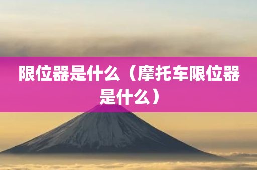 限位器是什么（摩托车限位器是什么）