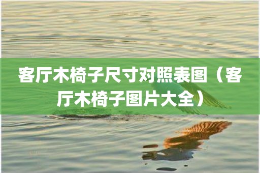 客厅木椅子尺寸对照表图（客厅木椅子图片大全）