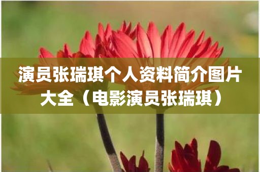 演员张瑞琪个人资料简介图片大全（电影演员张瑞琪）