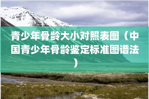 青少年骨龄大小对照表图（中国青少年骨龄鉴定标准图谱法）