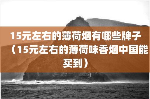 15元左右的薄荷烟有哪些牌子（15元左右的薄荷味香烟中国能买到）