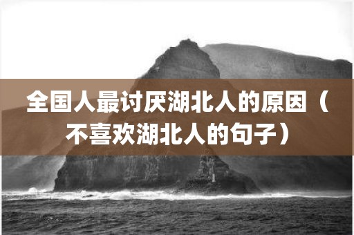 全国人最讨厌湖北人的原因（不喜欢湖北人的句子）
