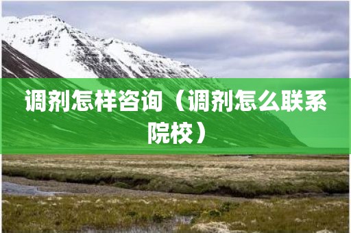 调剂怎样咨询（调剂怎么联系院校）