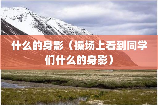 什么的身影（操场上看到同学们什么的身影）
