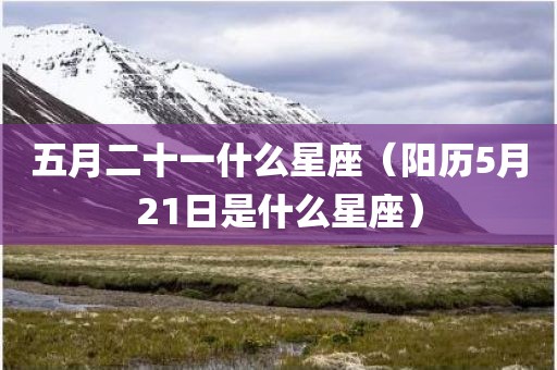 五月二十一什么星座（阳历5月21日是什么星座）