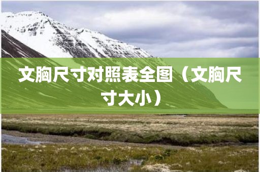 文胸尺寸对照表全图（文胸尺寸大小）