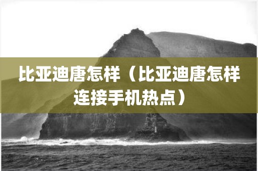 比亚迪唐怎样（比亚迪唐怎样连接手机热点）