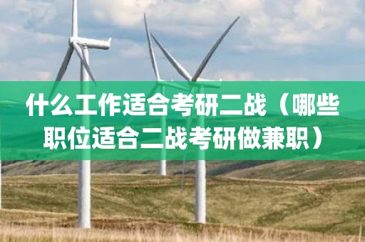 什么工作适合考研二战（哪些职位适合二战考研做兼职）