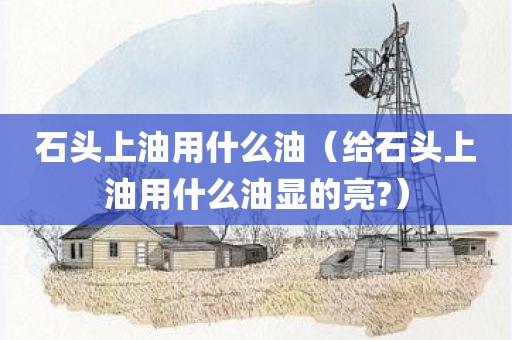 石头上油用什么油（给石头上油用什么油显的亮?）