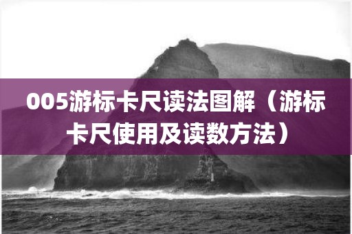 005游标卡尺读法图解（游标卡尺使用及读数方法）