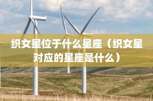 织女星位于什么星座（织女星对应的星座是什么）