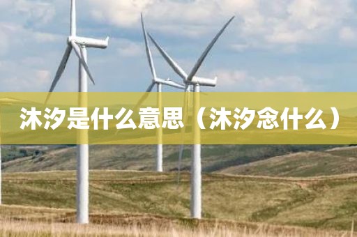 沐汐是什么意思（沐汐念什么）