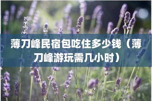 薄刀峰民宿包吃住多少钱（薄刀峰游玩需几小时）