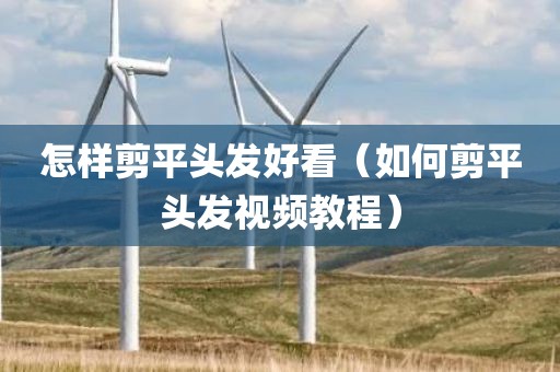 怎样剪平头发好看（如何剪平头发视频教程）