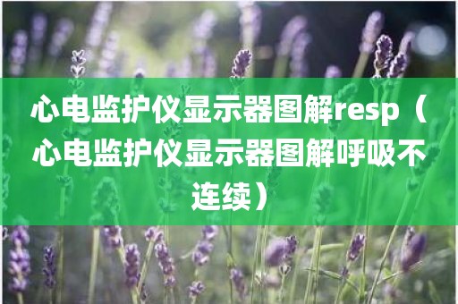 心电监护仪显示器图解resp（心电监护仪显示器图解呼吸不连续）