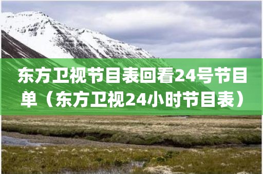 东方卫视节目表回看24号节目单(东方卫视24小时节目表) 东方卫视节目表回看24号节目单(东方卫视24小时节目表)
