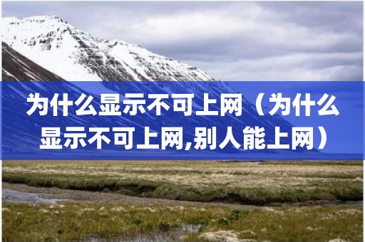 为什么显示不可上网（为什么显示不可上网,别人能上网）