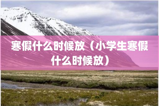 寒假什么时候放（小学生寒假什么时候放）