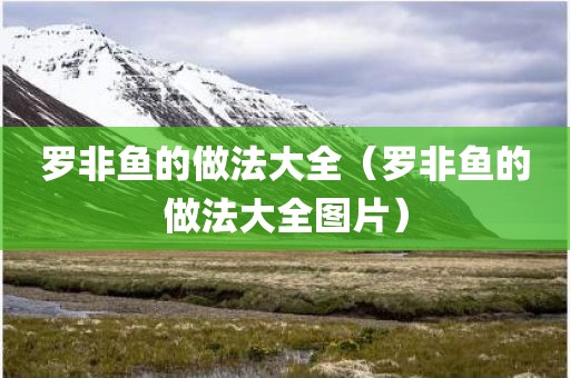 罗非鱼的做法大全（罗非鱼的做法大全图片）