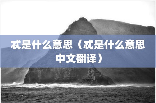 忒是什么意思（忒是什么意思中文翻译）