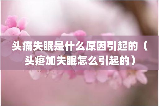 头痛失眠是什么原因引起的（头疼加失眠怎么引起的）