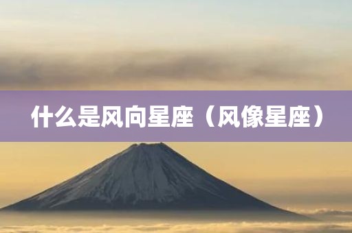 什么是风向星座（风像星座）